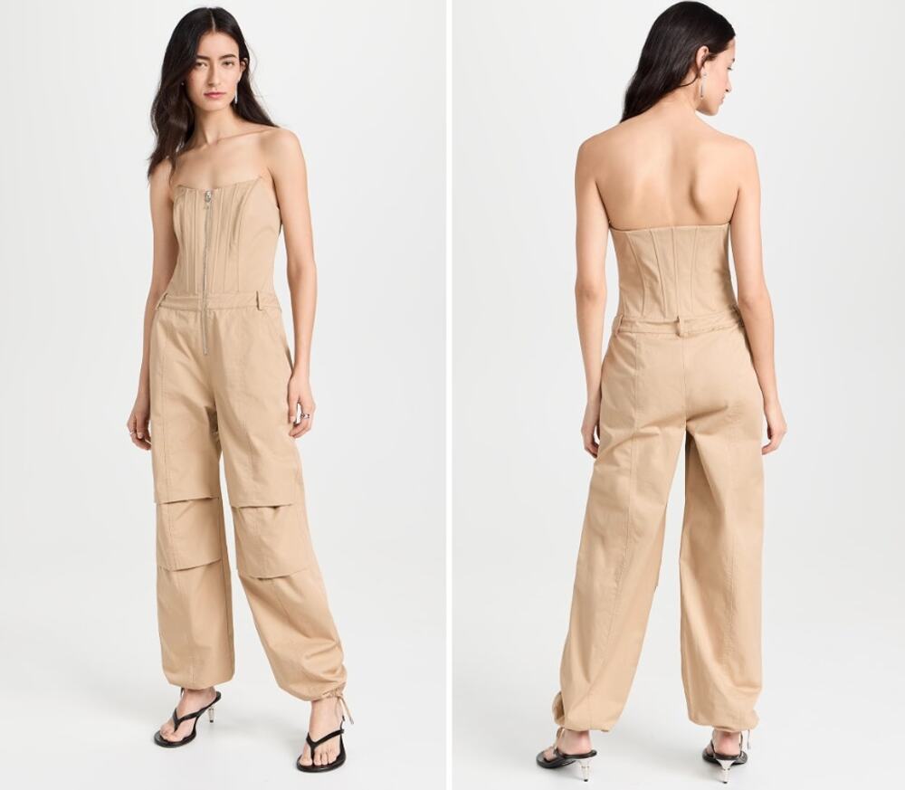 Retrofete Stana Jumpsuit Bustier XS Beige